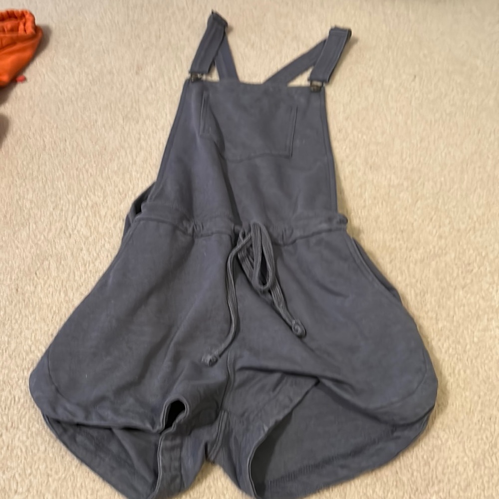 navy shorts overalls